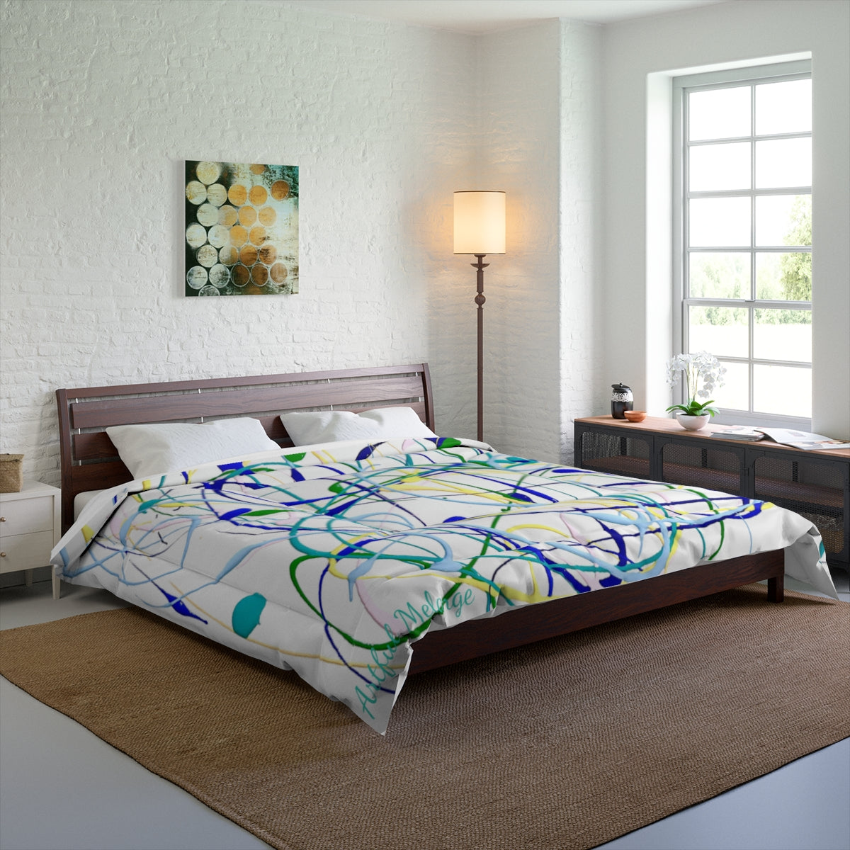 Dreamscape Delight Abstract Art Comforter Collection