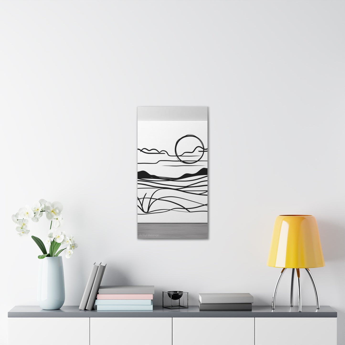 Primary Elegance: A Symphony of Sophistication Canvas Print