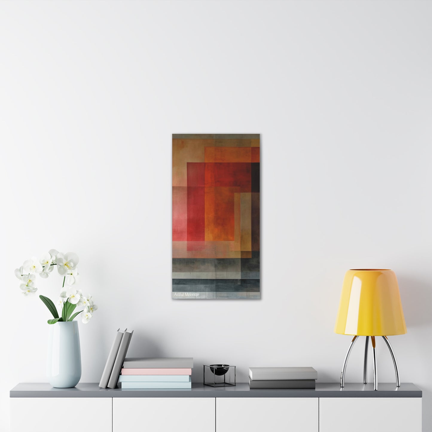 Primary Elegance: A Symphony of Sophistication Canvas Print