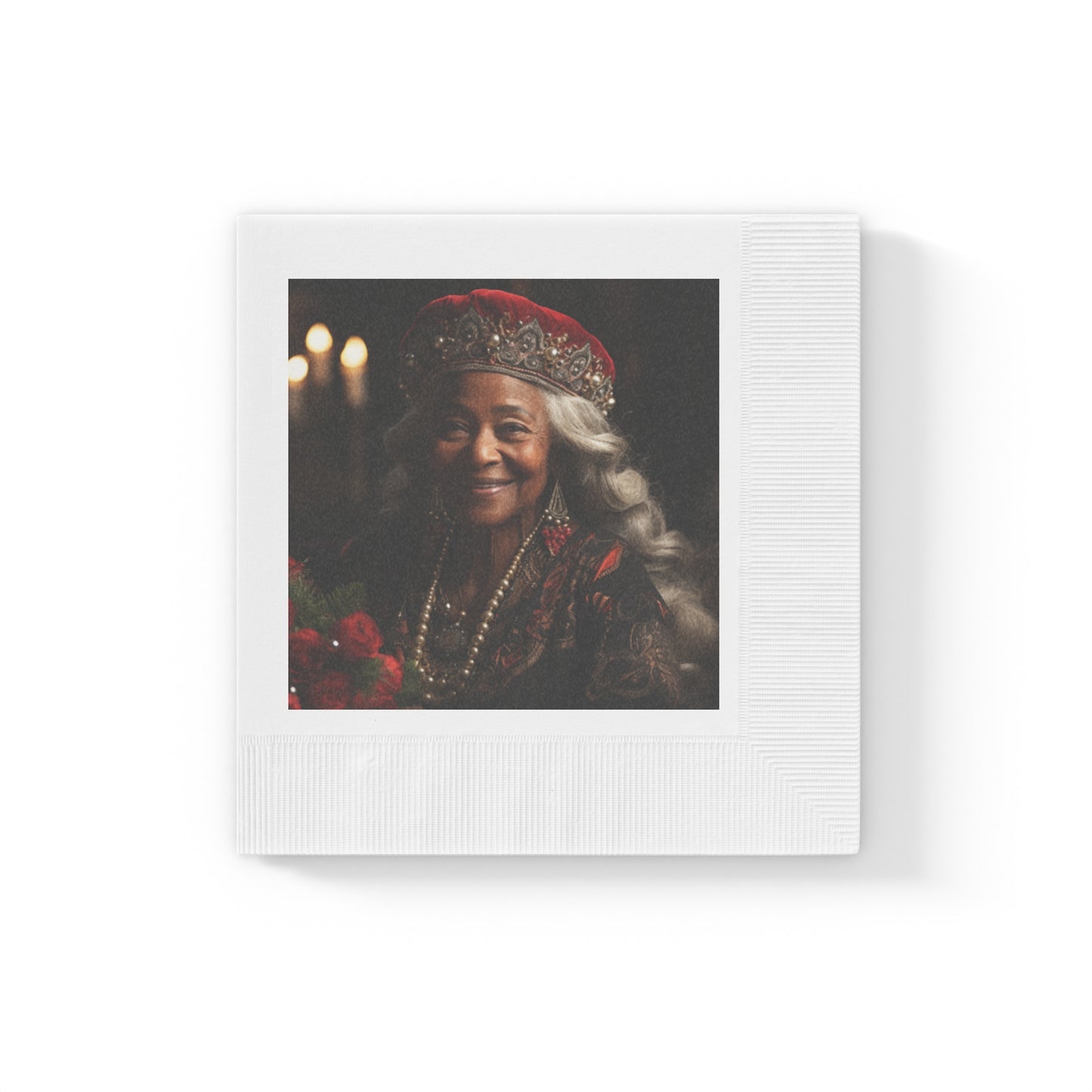 Regal Queen Claus Napkin Set 8