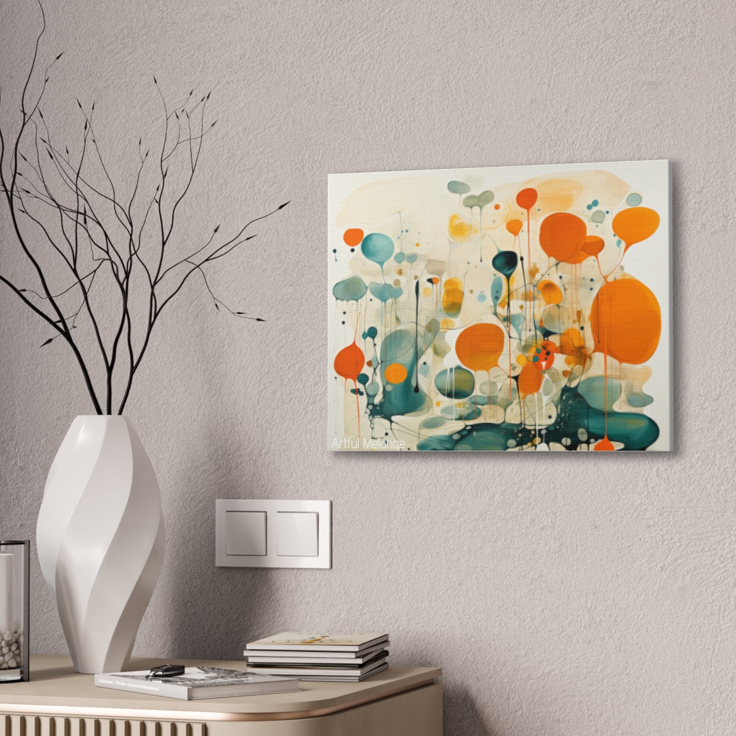 Primary Elegance: A Symphony of Sophistication Canvas Print