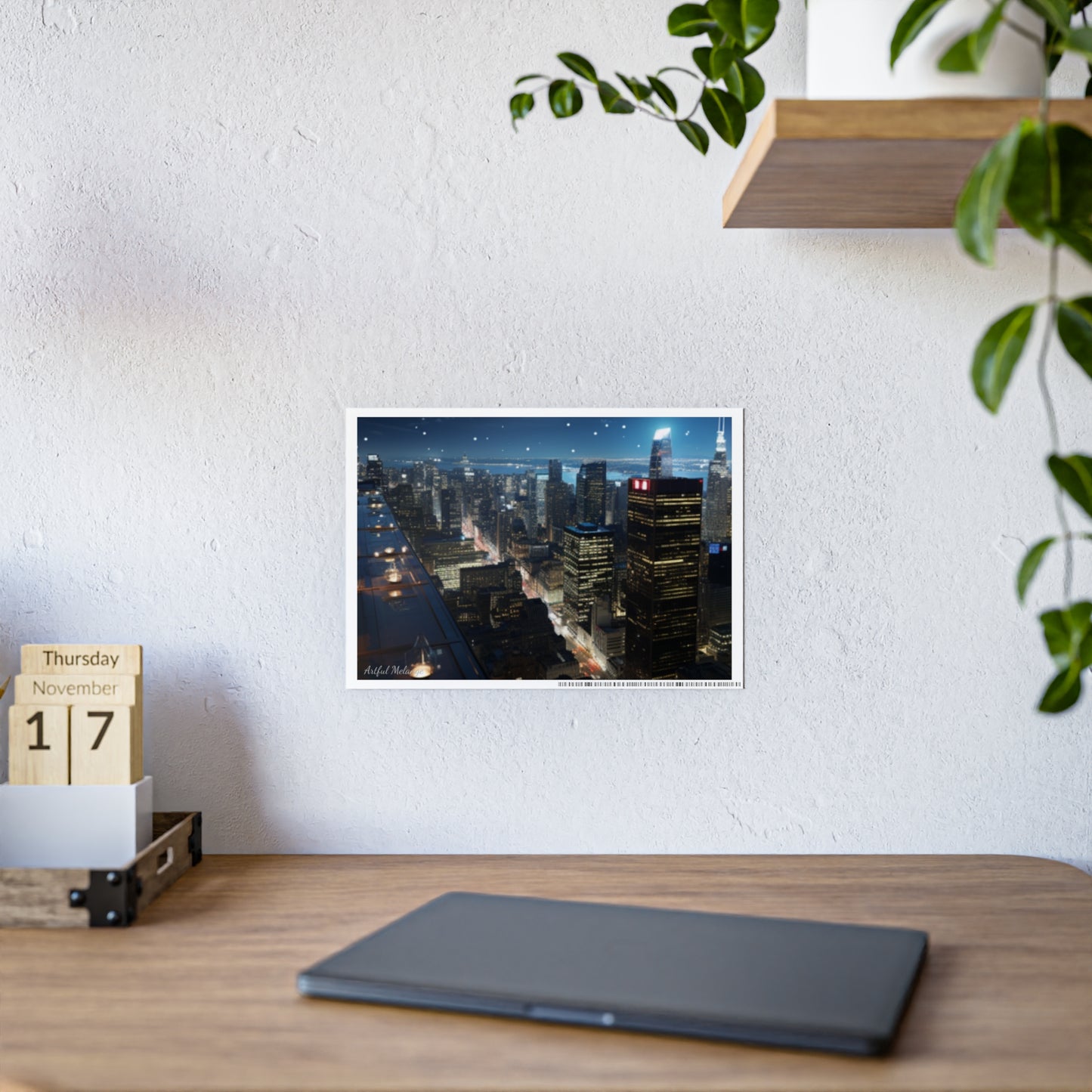 Skyline Vista: Hyper-Realistic 3D Cityscape Posters