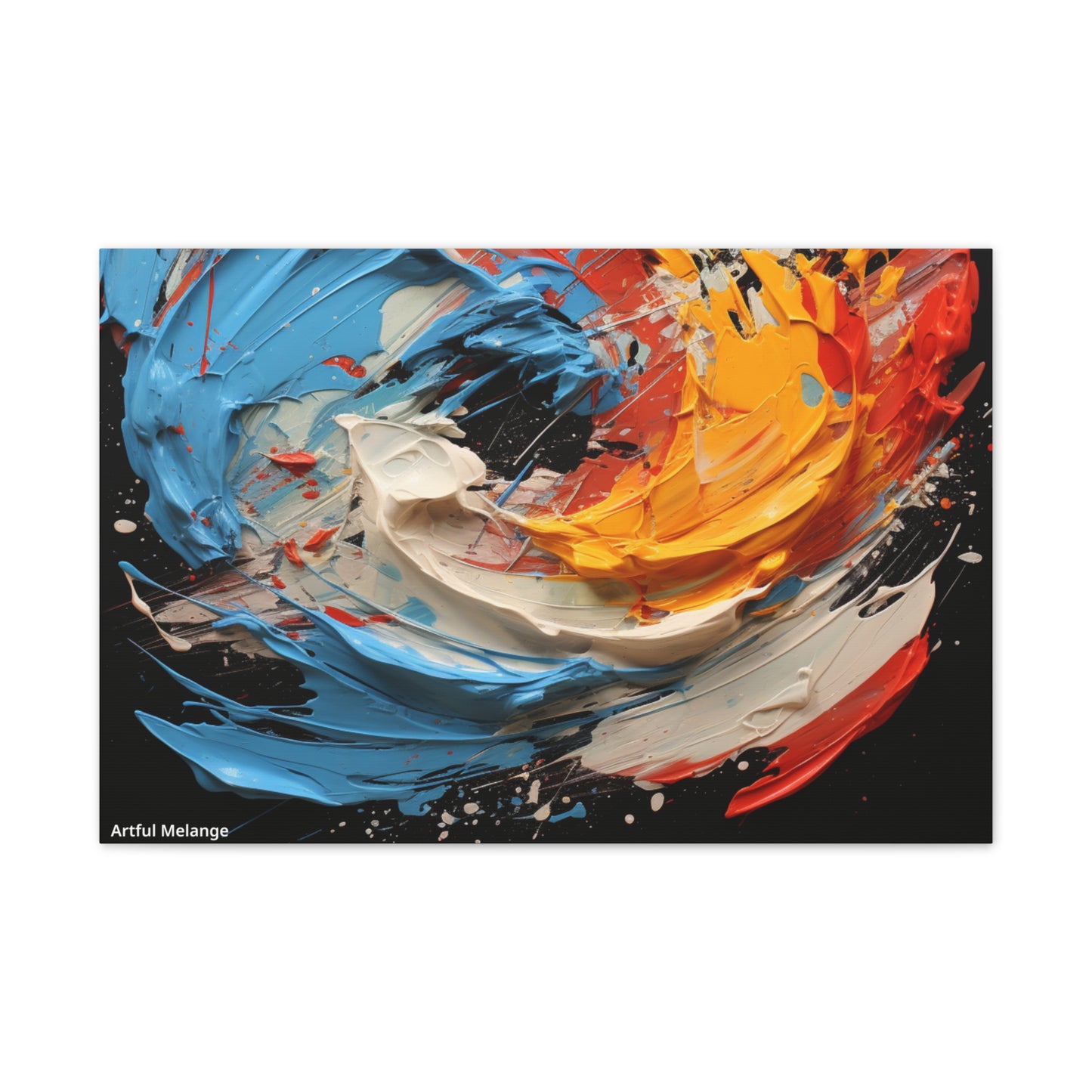 Acrylic Abstract  Canvas Print - Richly Textured Artistry