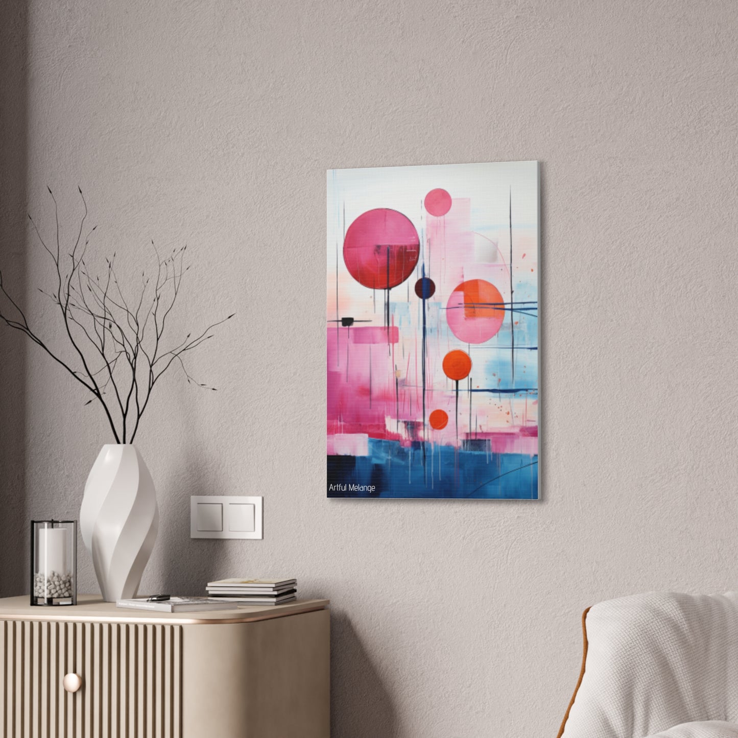 Primary Elegance: A Symphony of Sophistication Canvas Print