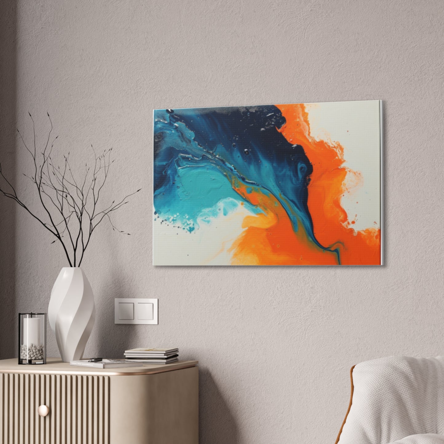 Primary Elegance: A Symphony of Sophistication Canvas Print