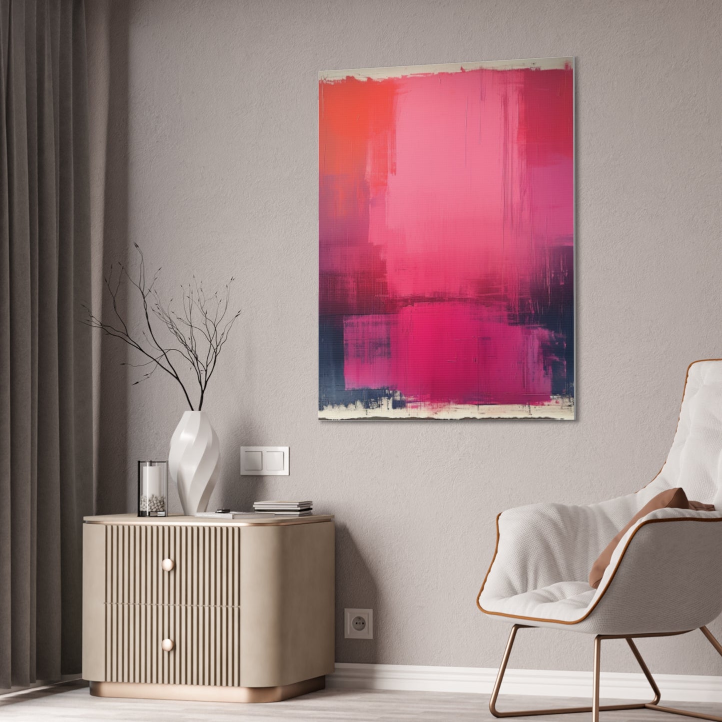 In The Pink: A Symphony of Sophistication Canvas Print