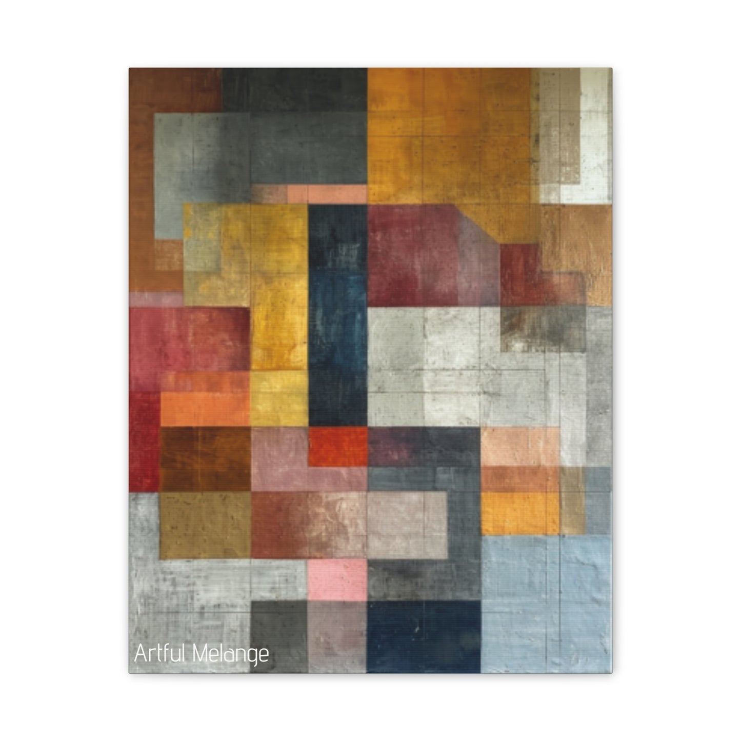 Primary Elegance: A Symphony of Sophistication Canvas Print