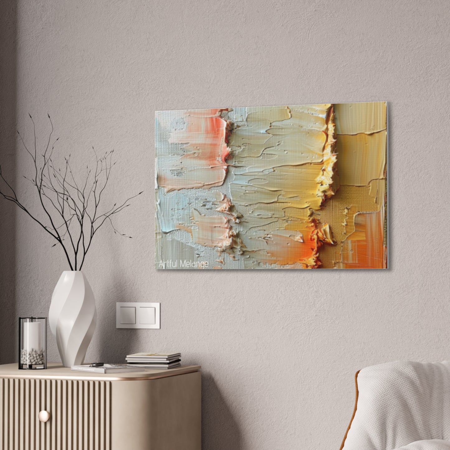 Primary Elegance: A Symphony of Sophistication Canvas Print