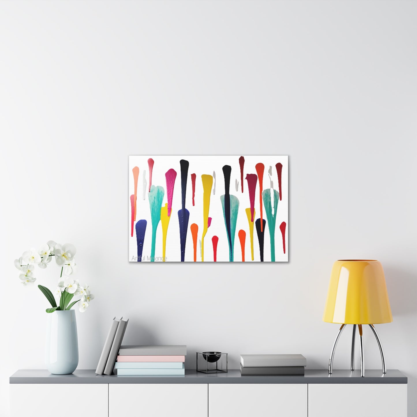 Primary Elegance: A Symphony of Sophistication Canvas Print