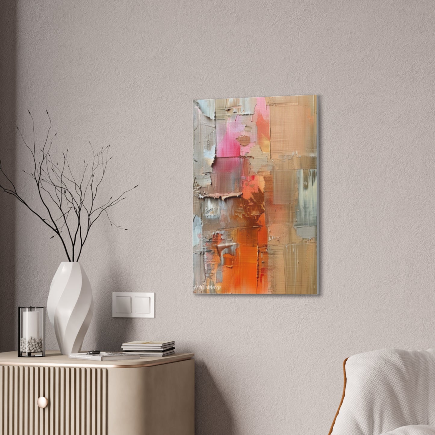 Primary Elegance: A Symphony of Sophistication Canvas Print