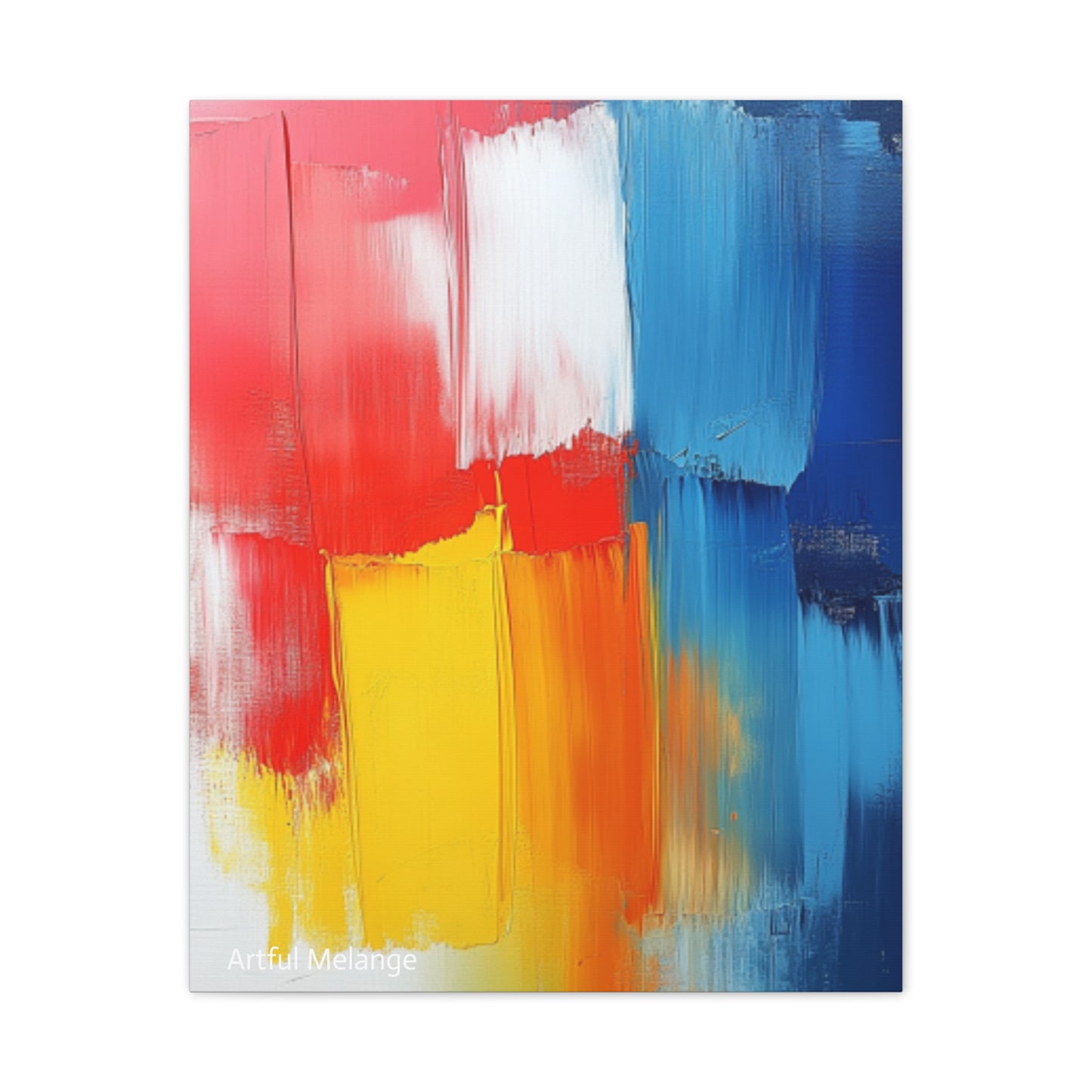 Acrylic Abstract Canvas Print - Richly Textured Artistry