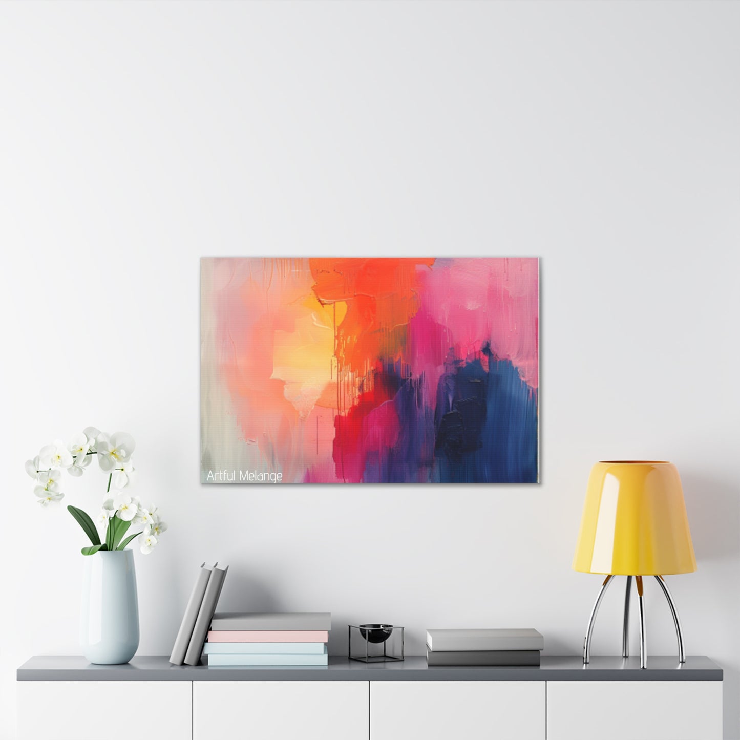 Primary Elegance: A Symphony of Sophistication Canvas Print