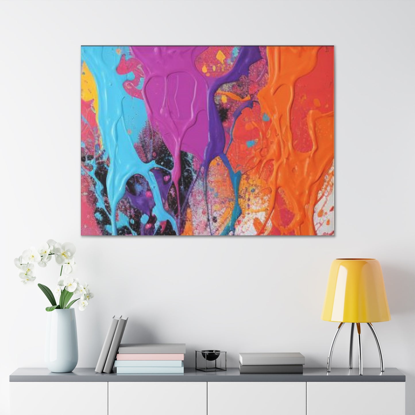 Primary Elegance: A Symphony of Sophistication Canvas Print