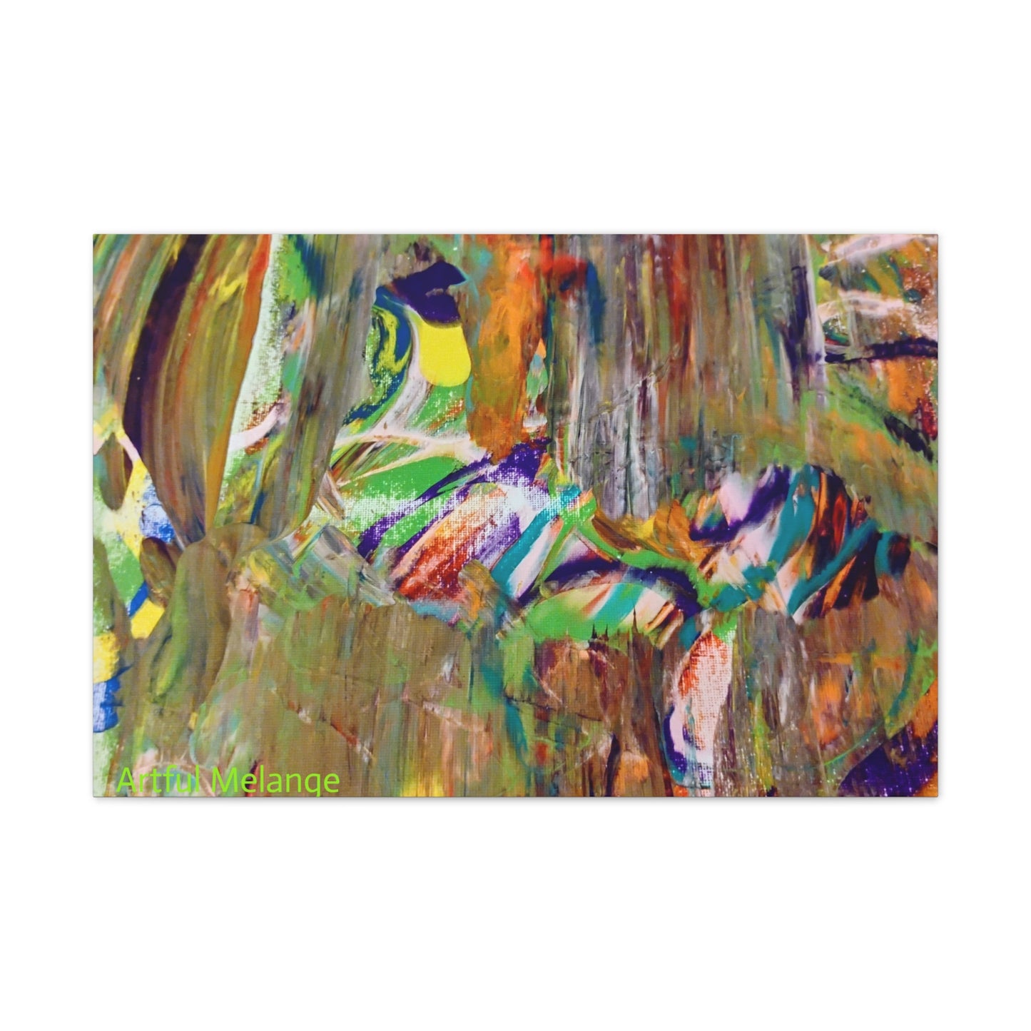 Acrylic Abstract Canvas Print - Richly Textured Artistry