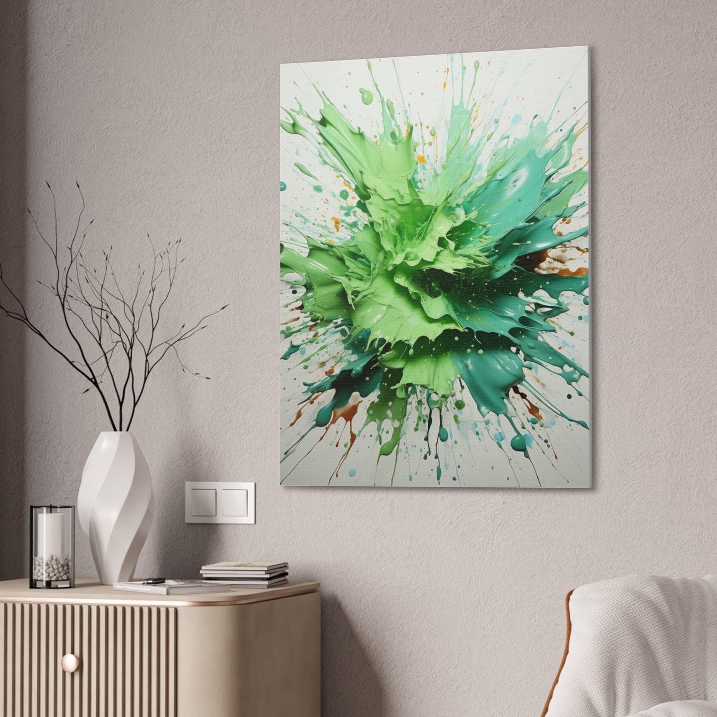 Acrylic Abstract Canvas Print - Richly Textured Artistry