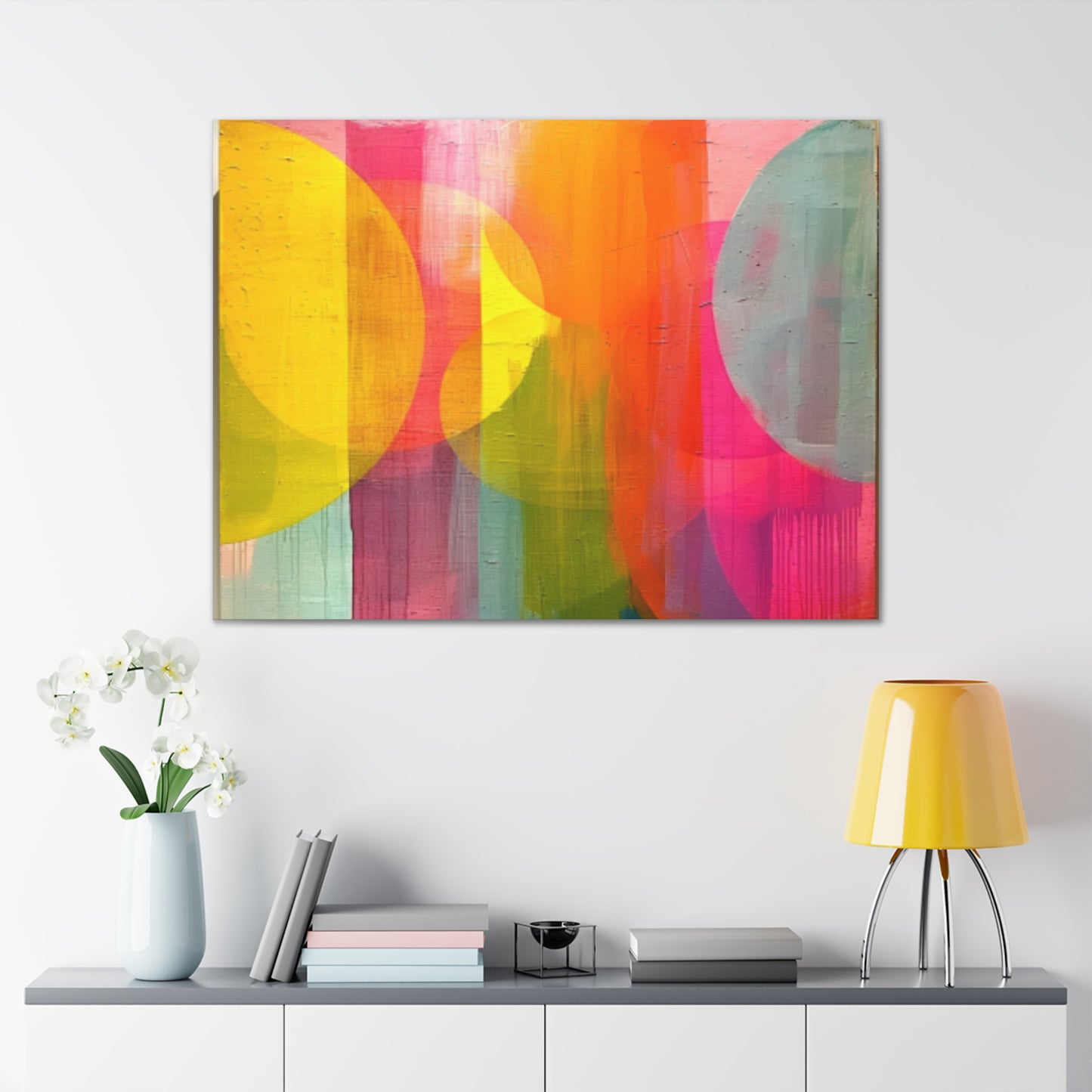 Primary Elegance: A Symphony of Sophistication Canvas Print