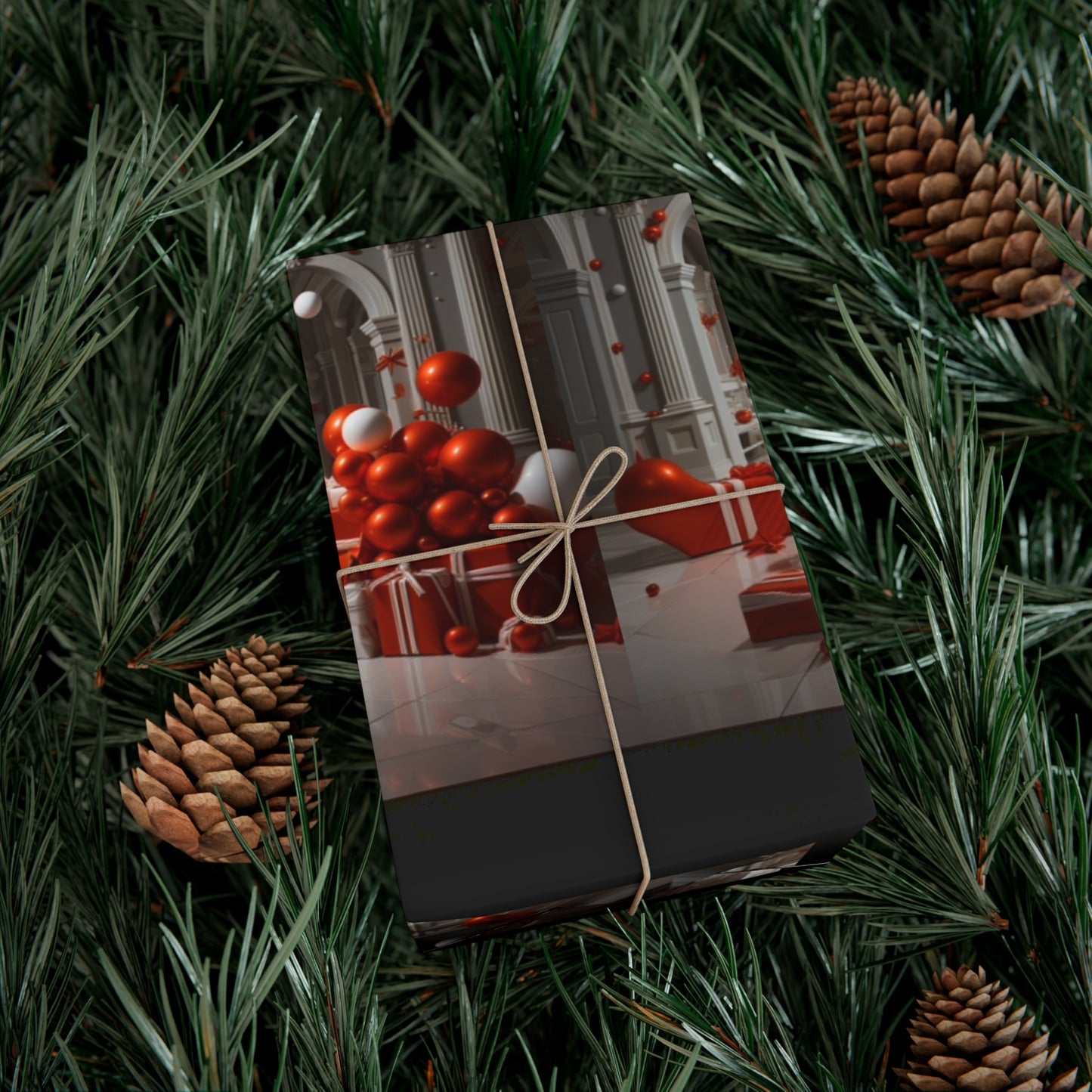 Elegant Red Holiday Wrapping Paper Collection – Elevate Your Gifts with Sophisticated Style