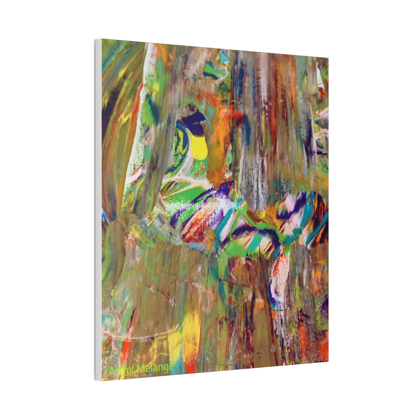 Acrylic Abstract Canvas Print - Richly Textured Artistry