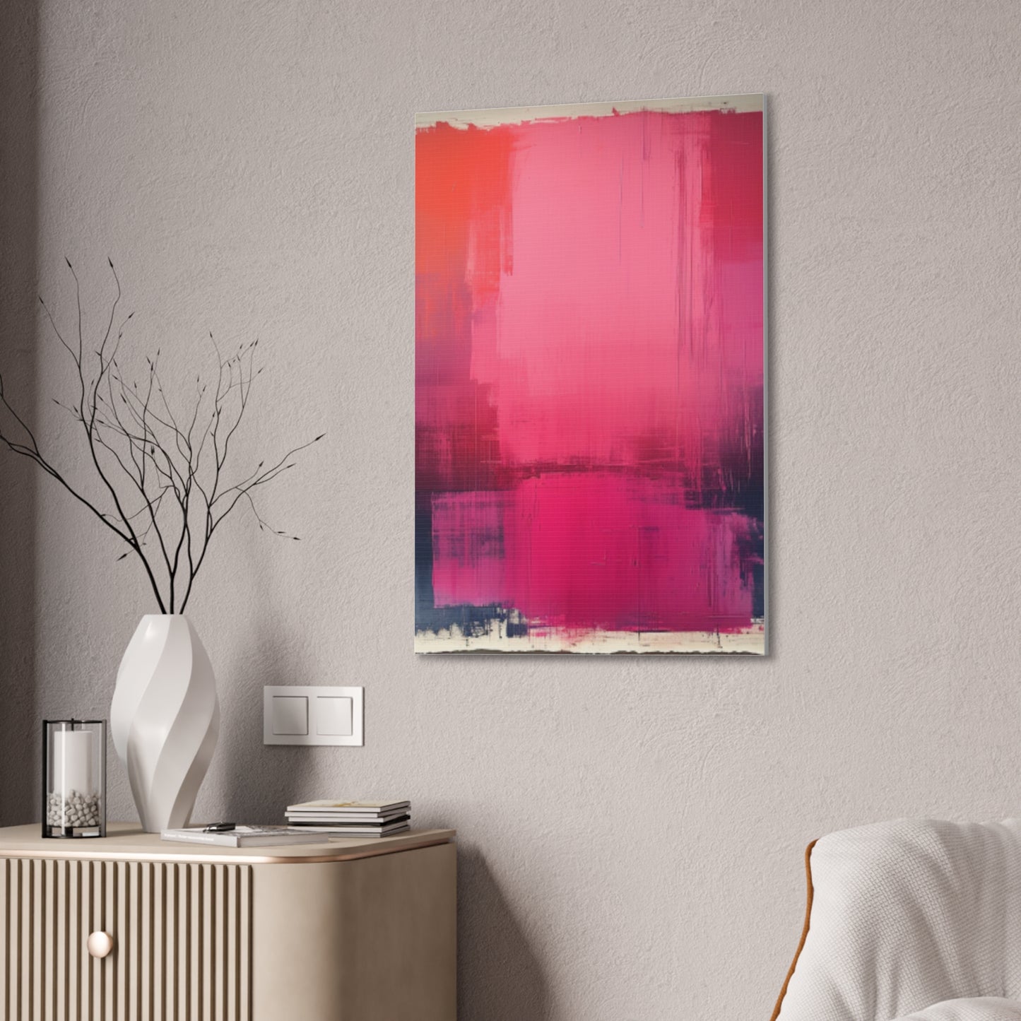 In The Pink: A Symphony of Sophistication Canvas Print