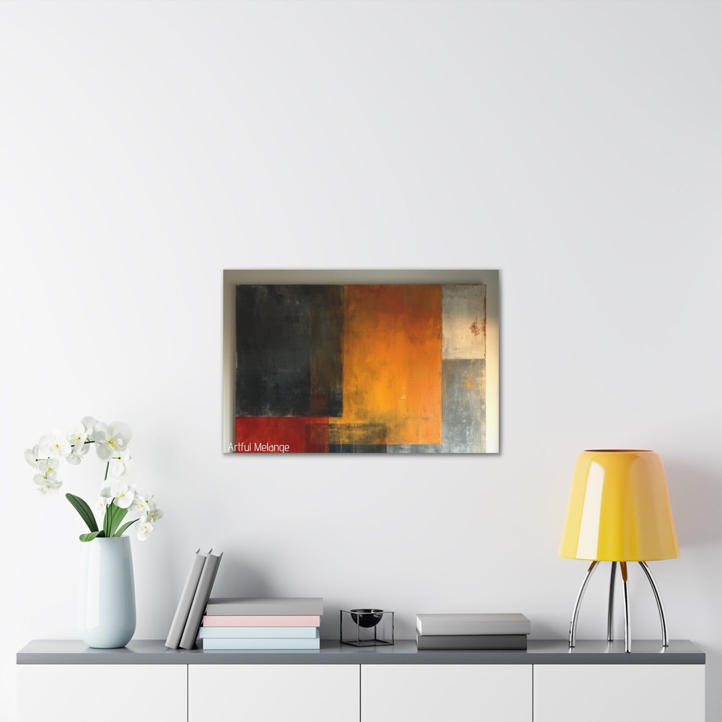 Primary Elegance: A Symphony of Sophistication Canvas Print