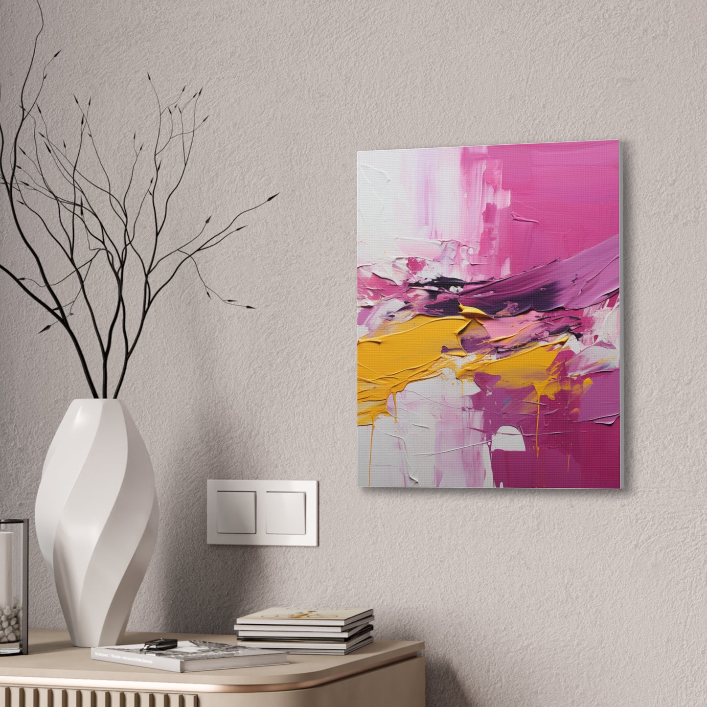 Primary Elegance: A Symphony of Sophistication Canvas Print