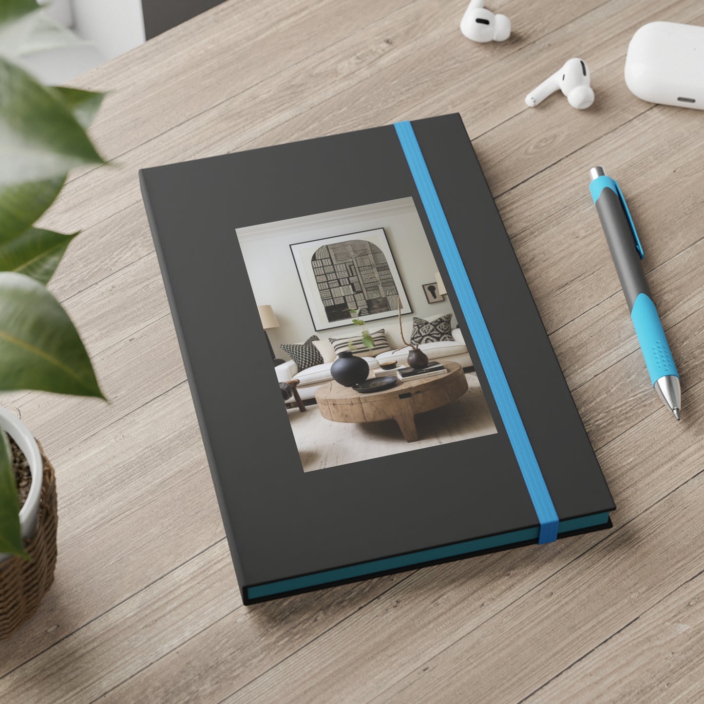 Living Space Design Cover Color Contrast Hardback Journal