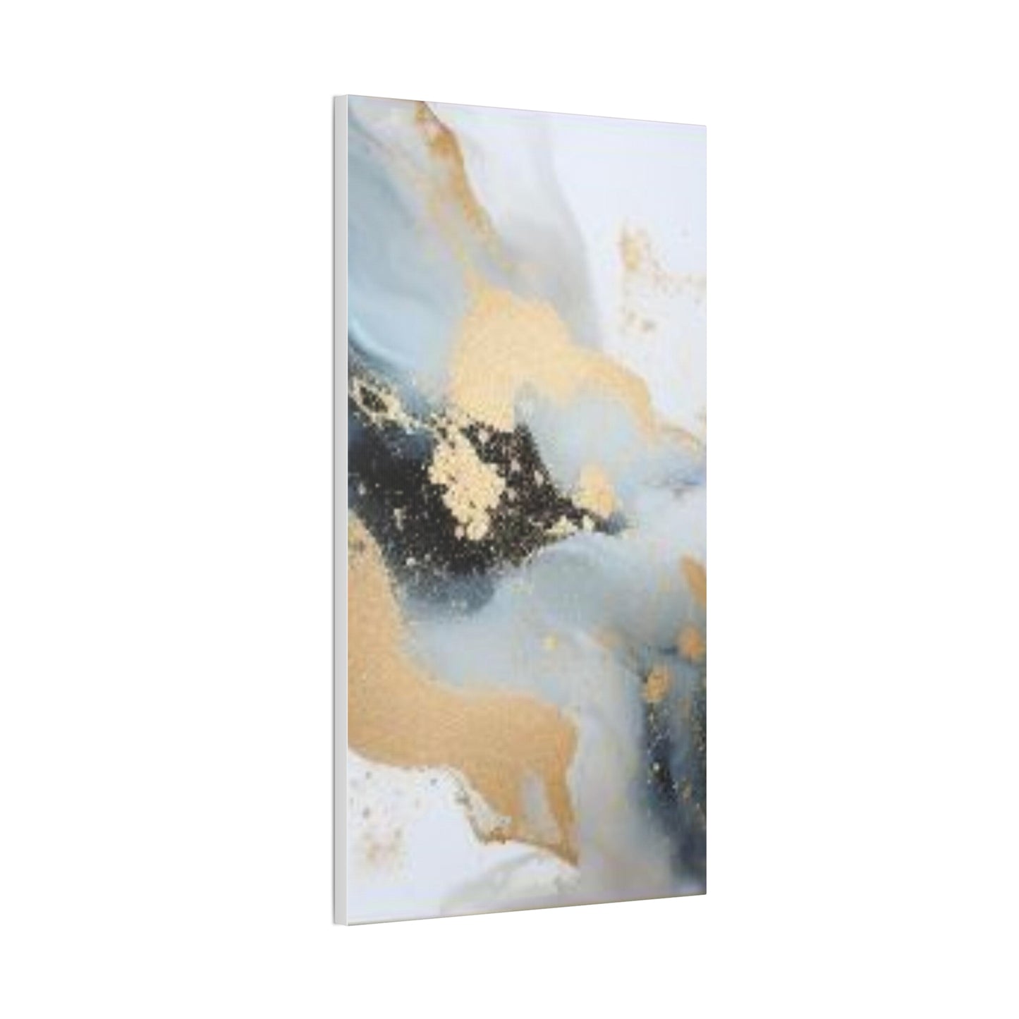 Gold and Black Elegance: A Symphony of Sophistication Canvas Print