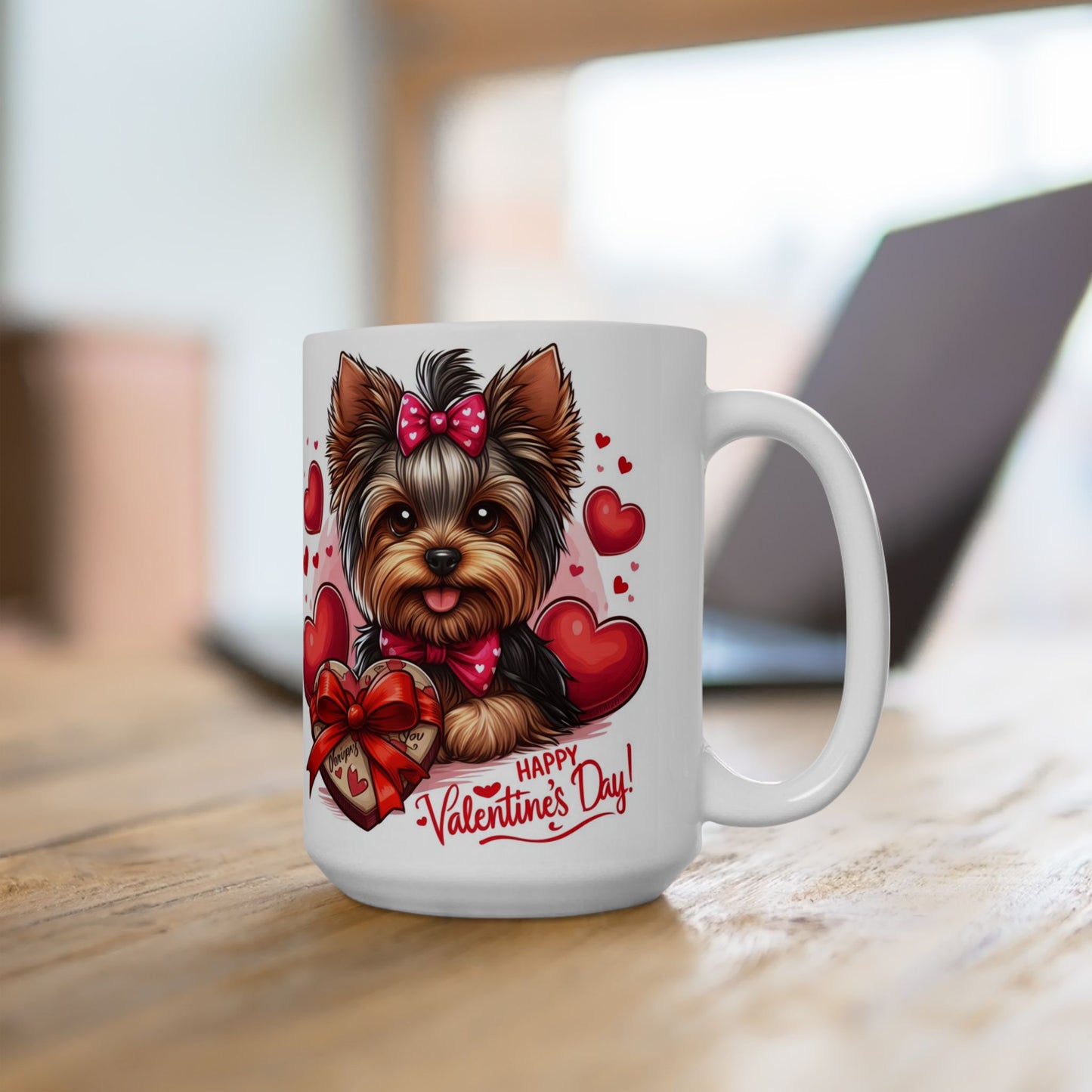 Love Paws- Yorkshire Terrier Valentine's Day Mug 15oz