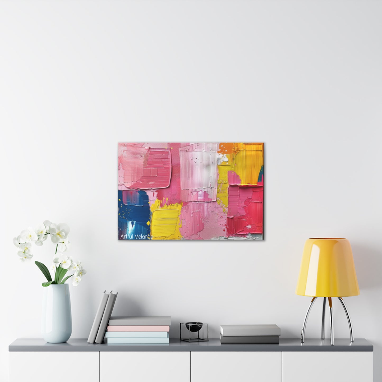 Primary Elegance: A Symphony of Sophistication Canvas Print