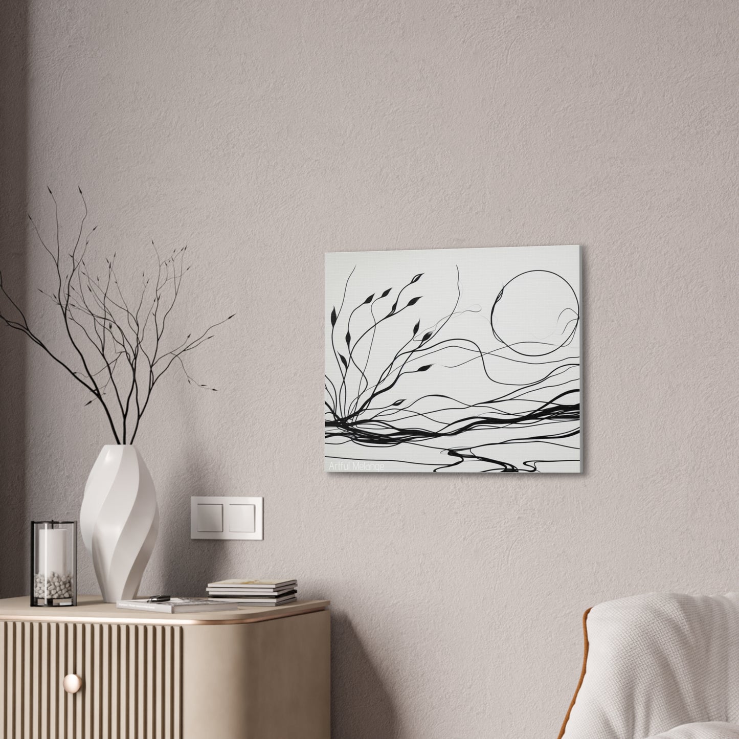 Primary Elegance: A Symphony of Sophistication Canvas Print