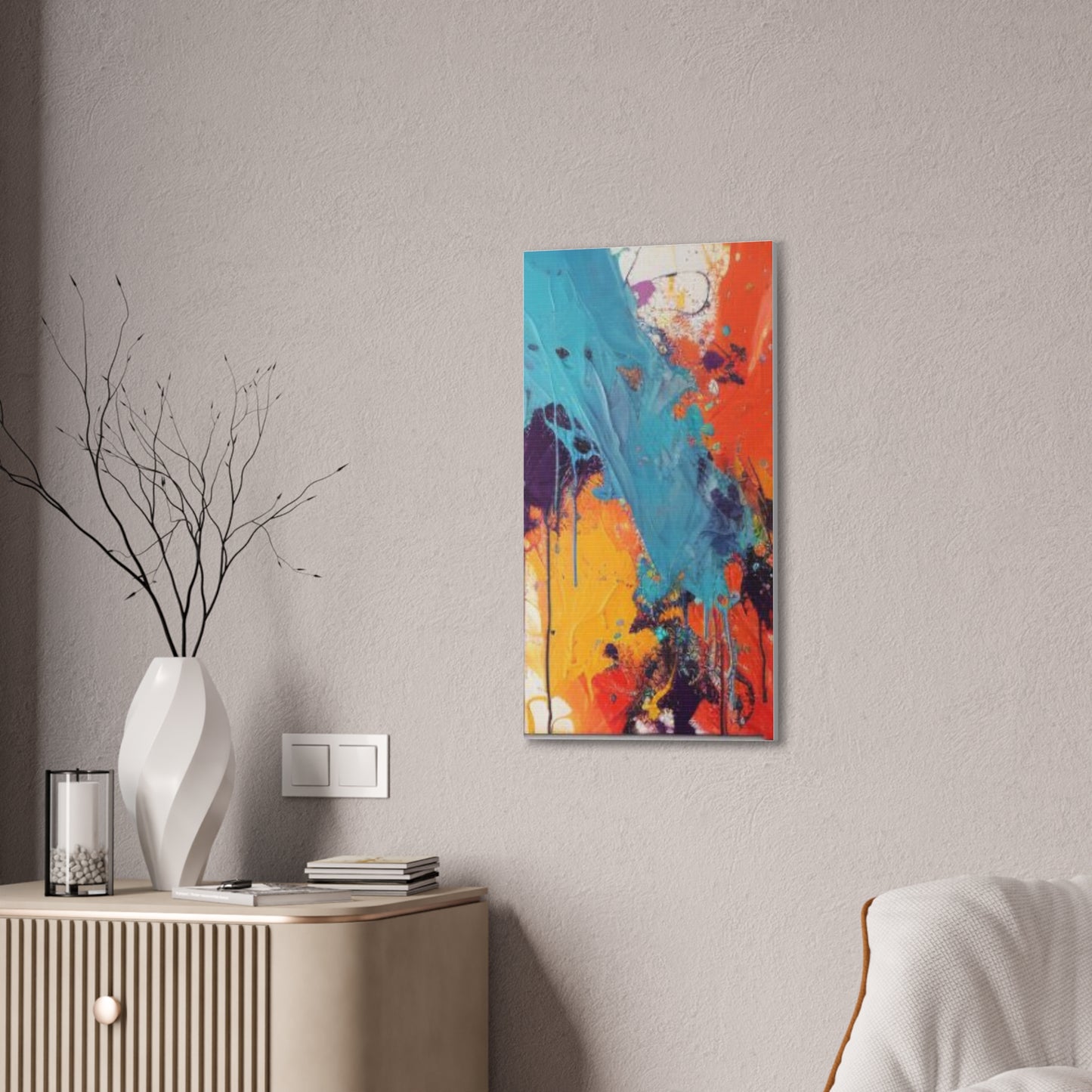 Primary Elegance: A Symphony of Sophistication Canvas Print