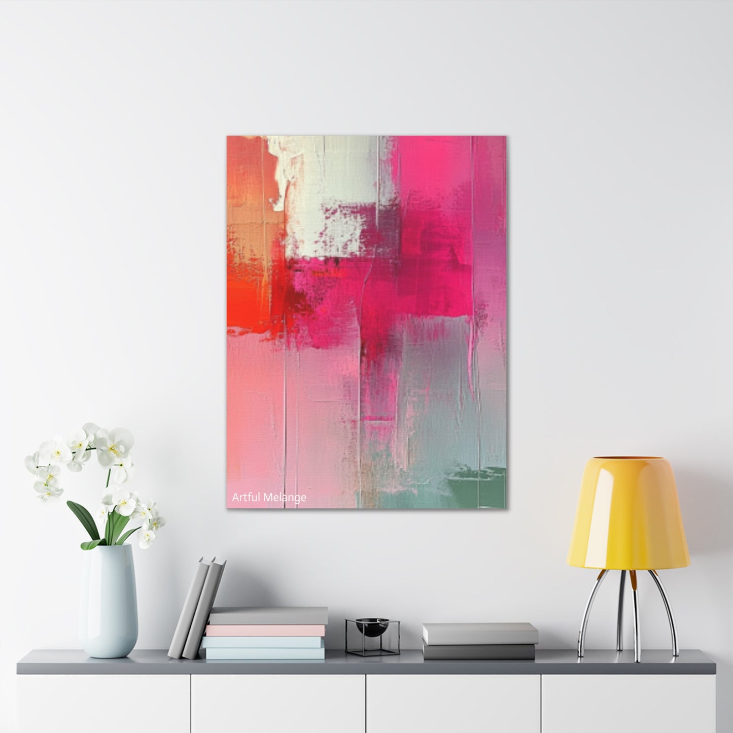 Acrylic Abstract Canvas Print - Richly Textured Artistry