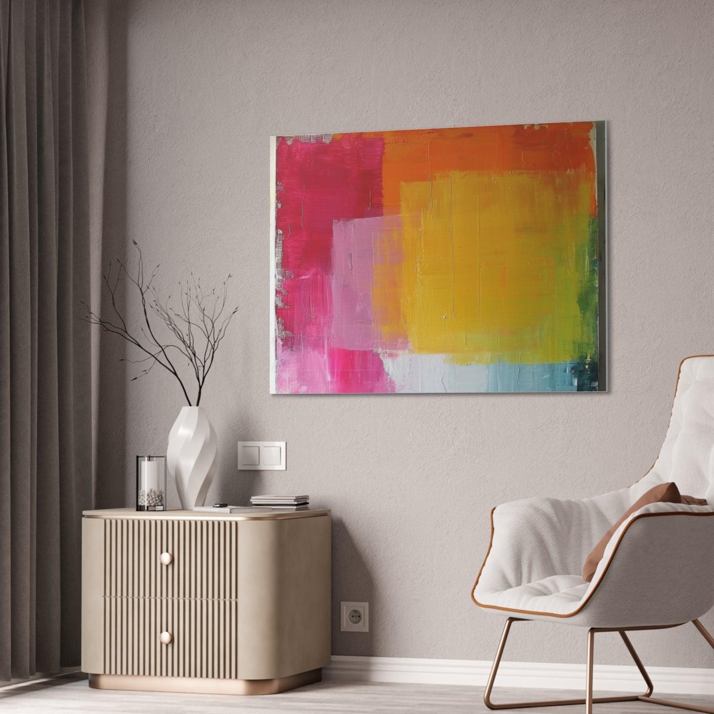 Primary Elegance: A Symphony of Sophistication Canvas Print