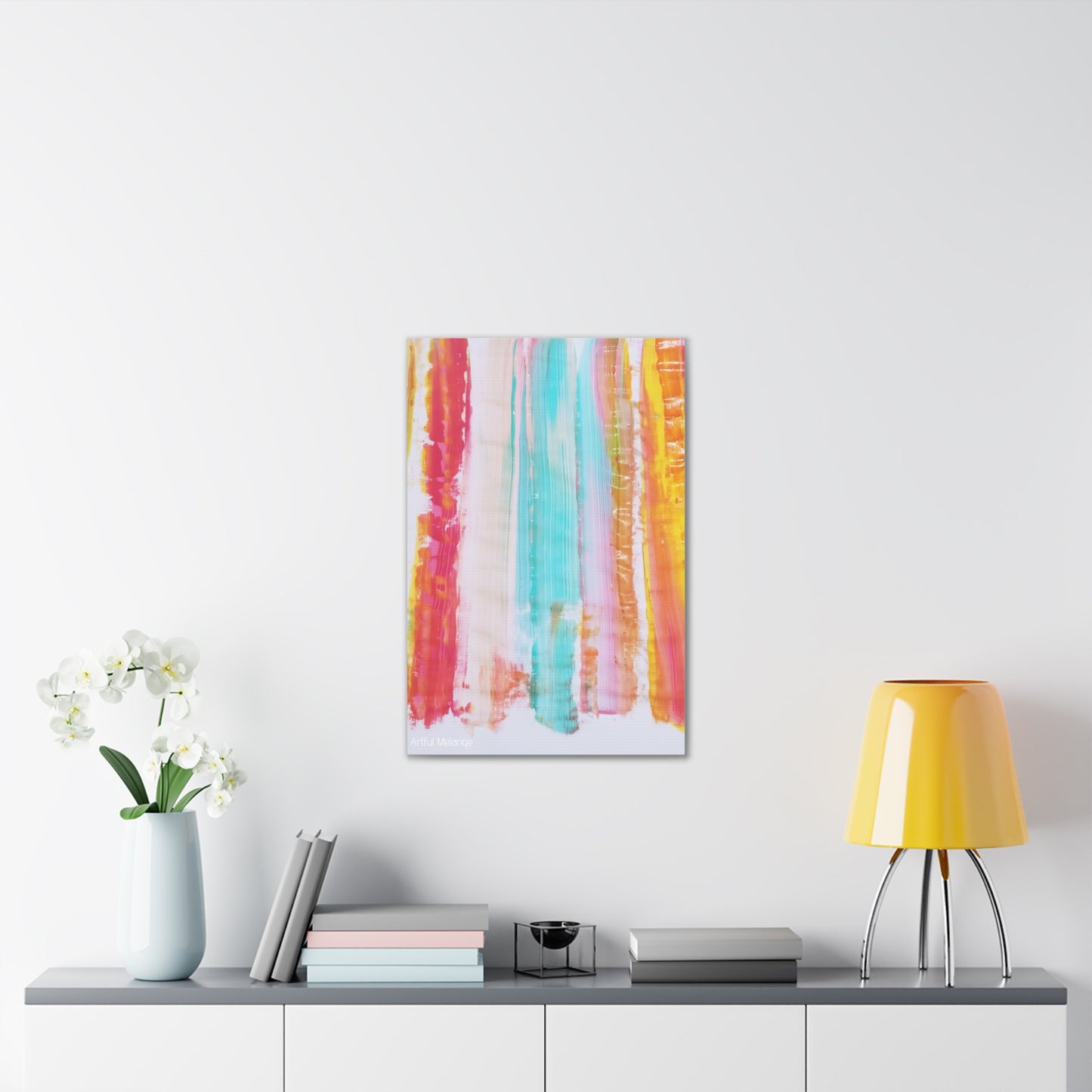 Primary Elegance: A Symphony of Sophistication Canvas Print