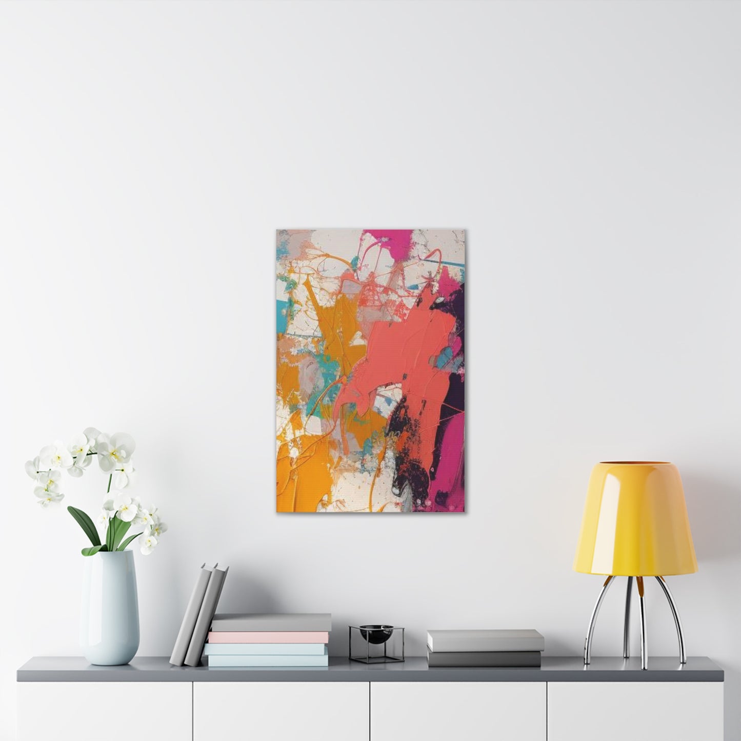 Primary Elegance: A Symphony of Sophistication Canvas Print