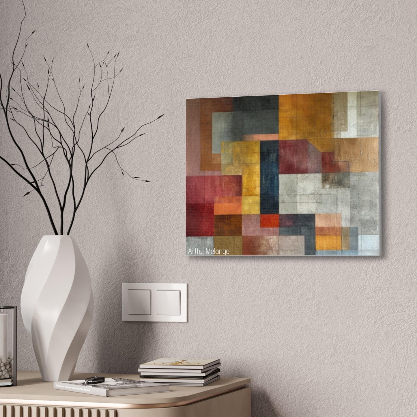 Primary Elegance: A Symphony of Sophistication Canvas Print