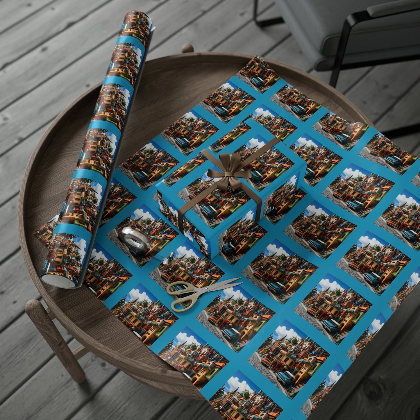 Brickopolis Wonders Children's Wrapping Paper