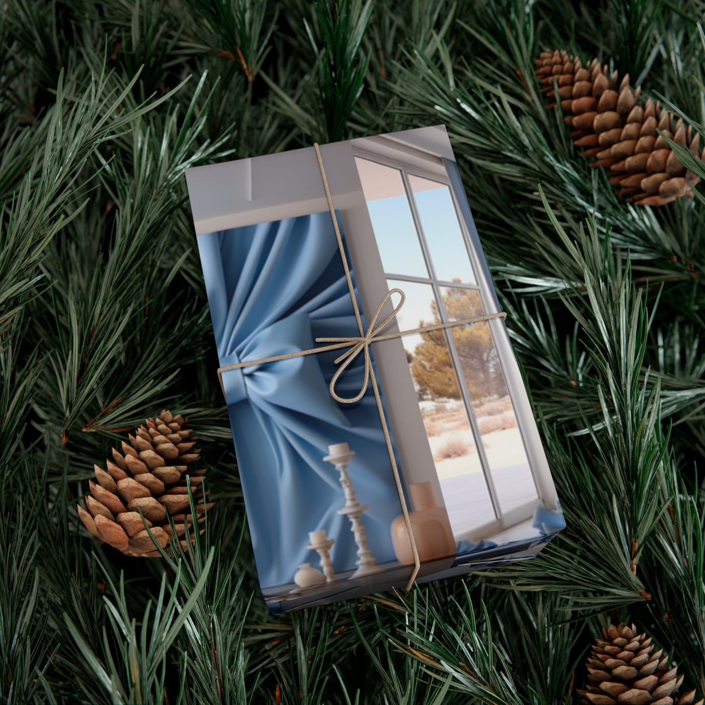 Elegant Blue Holiday Wrapping Paper Collection – Elevate Your Gifts with Sophisticated Style