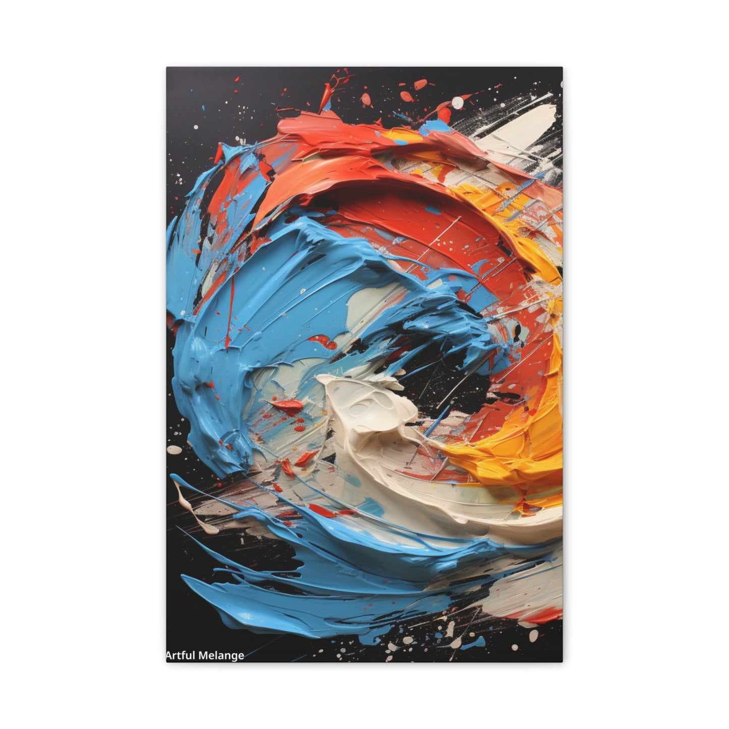 Acrylic Abstract  Canvas Print - Richly Textured Artistry