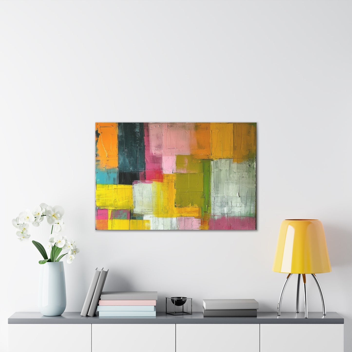 Primary Elegance: A Symphony of Sophistication Canvas Print