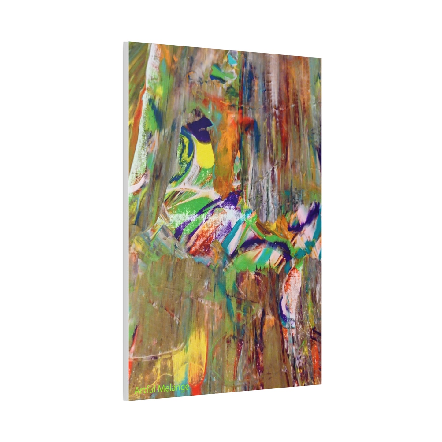 Acrylic Abstract Canvas Print - Richly Textured Artistry