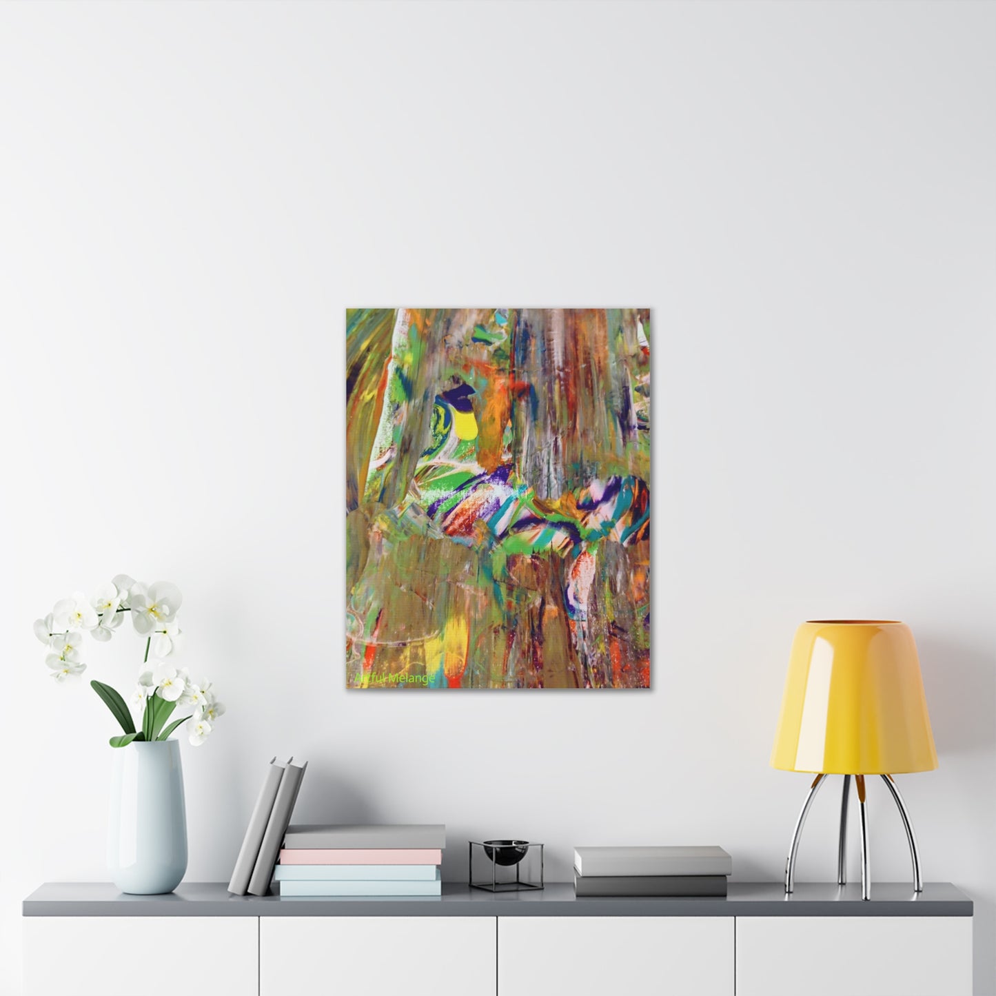 Acrylic Abstract Canvas Print - Richly Textured Artistry