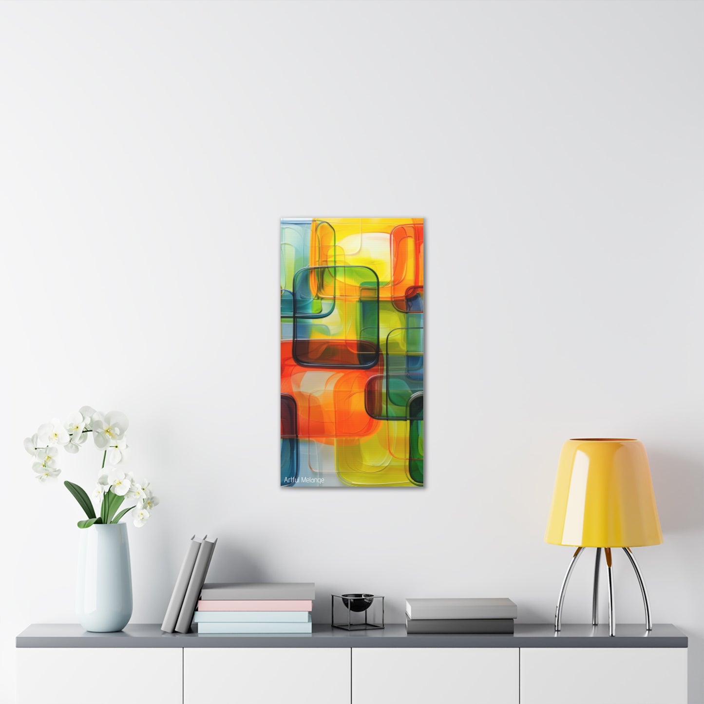 Primary Elegance: A Symphony of Sophistication Canvas Print