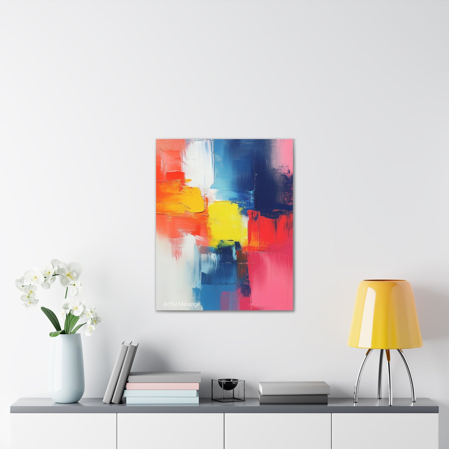 Acrylic Abstract Canvas Print - Richly Textured Artistry