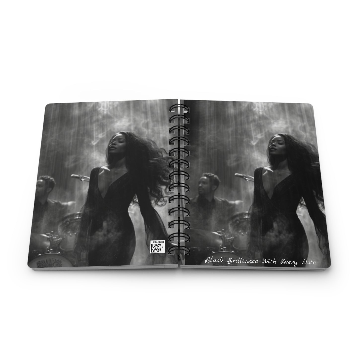 Harmony Heritage Black Brilliance Spiral Bound Journal