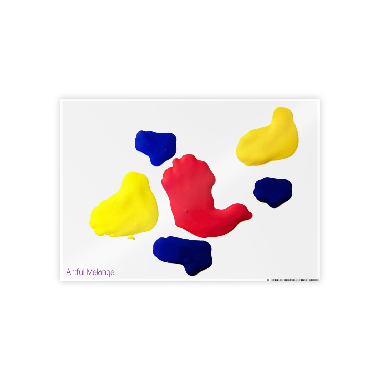 Gleaming Acrylic Abstract Poster: A Spectrum of Colorful Elegance