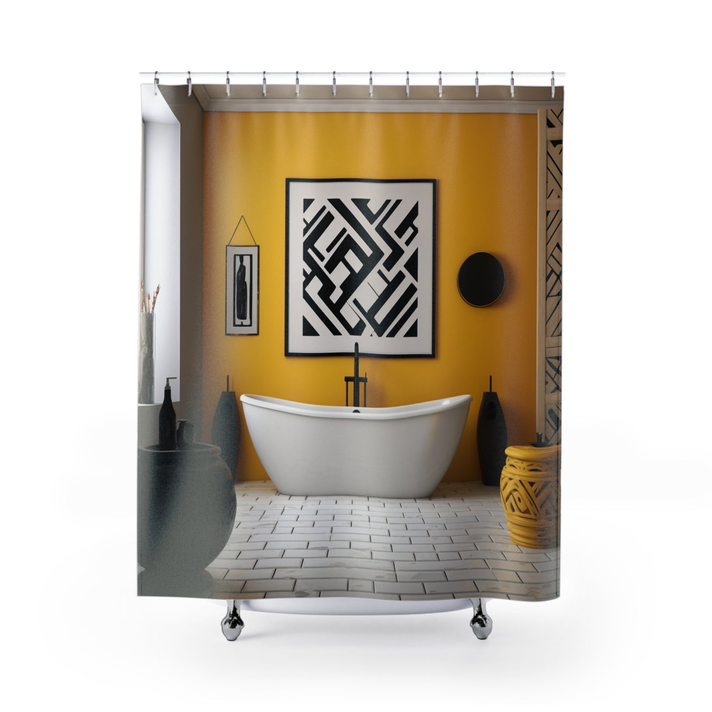 HeritageTapestry Afro Centric   Shower Curtain