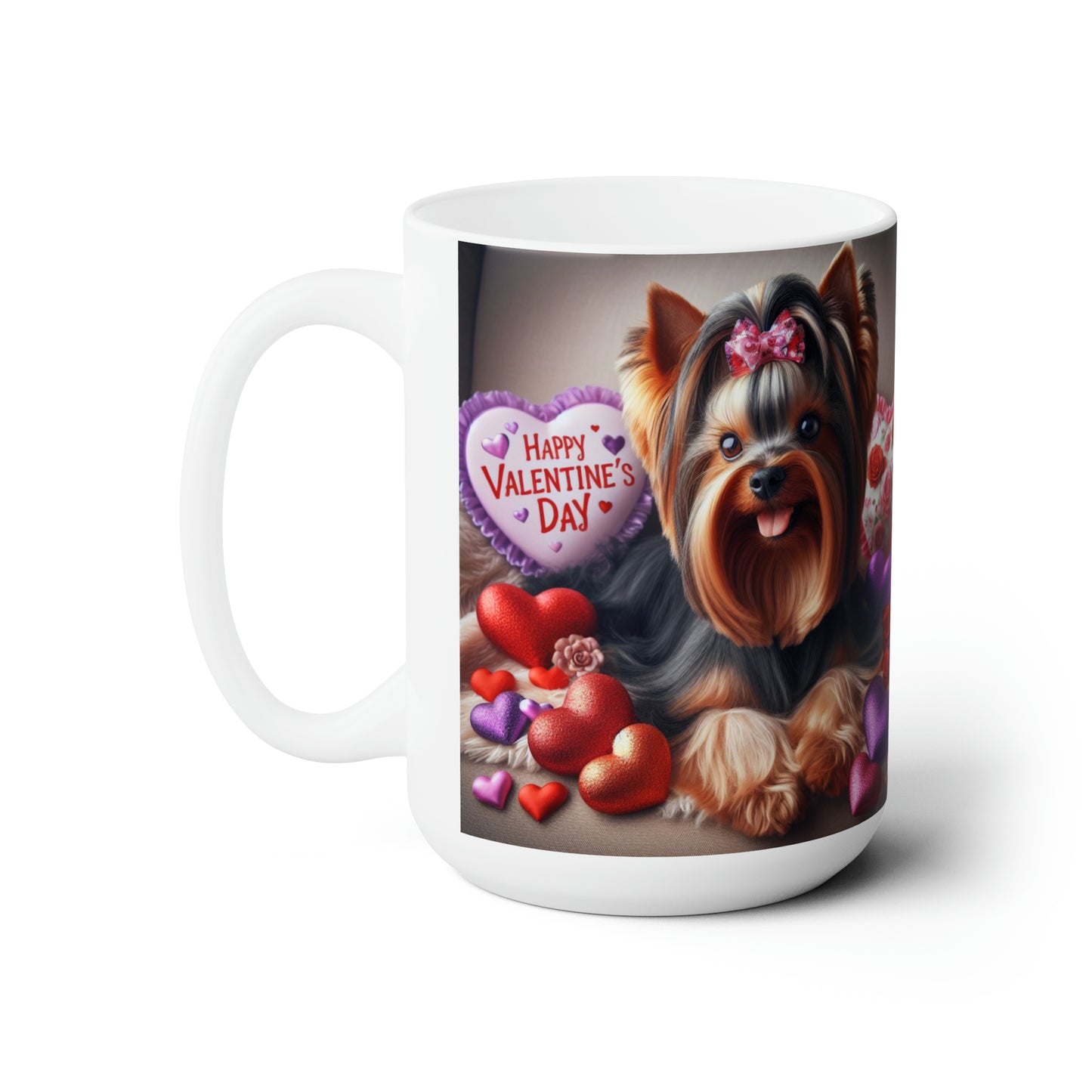 Love Paws- Yorkshire Terrier Valentine's Day Mug 15oz