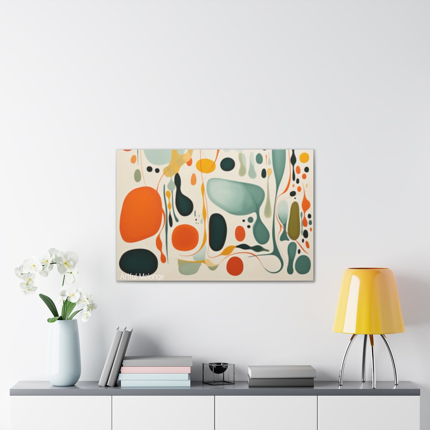 Primary Elegance: A Symphony of Sophistication Canvas Print