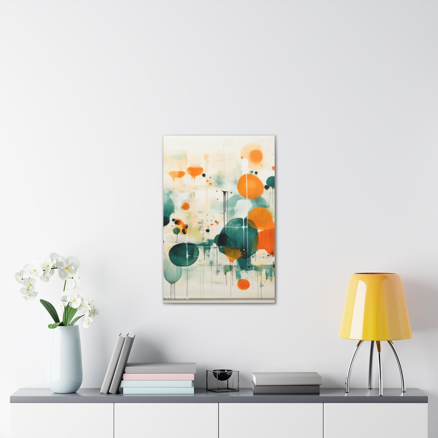 Primary Elegance: A Symphony of Sophistication Canvas Print